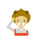たぬきつねスタンプ（その1）（個別スタンプ：5）
