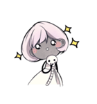 Girl and Skull（個別スタンプ：18）