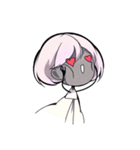 Girl and Skull（個別スタンプ：38）