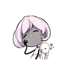 Girl and Skull（個別スタンプ：40）