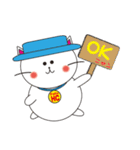 幸せのハットキャット（言葉のプレゼント）（個別スタンプ：6）