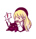 こあちゃんと黒猫（個別スタンプ：37）