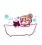 こあちゃんと黒猫（個別スタンプ：40）