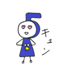 数字のキャラクター（個別スタンプ：22）