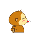 Cute Yellow Monkey（個別スタンプ：4）