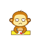 Cute Yellow Monkey（個別スタンプ：7）