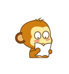 Cute Yellow Monkey（個別スタンプ：12）