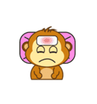 Cute Yellow Monkey（個別スタンプ：18）