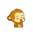 Cute Yellow Monkey（個別スタンプ：19）