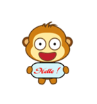 Cute Yellow Monkey（個別スタンプ：24）