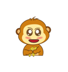 Cute Yellow Monkey（個別スタンプ：33）