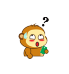 Cute Yellow Monkey（個別スタンプ：40）