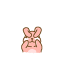Rabbit with white cheek（個別スタンプ：11）