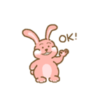 Rabbit with white cheek（個別スタンプ：12）