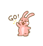 Rabbit with white cheek（個別スタンプ：17）