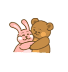 Rabbit with white cheek（個別スタンプ：19）