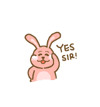 Rabbit with white cheek（個別スタンプ：21）