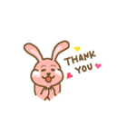 Rabbit with white cheek（個別スタンプ：26）