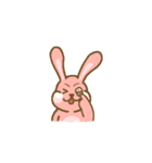Rabbit with white cheek（個別スタンプ：34）