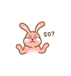 Rabbit with white cheek（個別スタンプ：39）