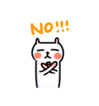 White Cat' Every Day（個別スタンプ：10）