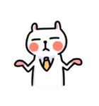 White Cat' Every Day（個別スタンプ：21）
