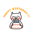 White Cat' Every Day（個別スタンプ：24）