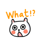 White Cat' Every Day（個別スタンプ：32）