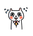 White Cat' Every Day（個別スタンプ：35）