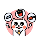 White Cat' Every Day（個別スタンプ：39）