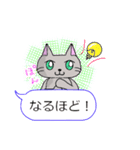 ゆる灰ねこちゃん  ふきだしパック（個別スタンプ：22）