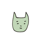 前と横の顔（個別スタンプ：13）
