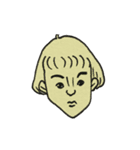 前と横の顔（個別スタンプ：19）