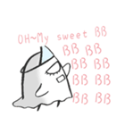 Eyelash ghost part 1  ( Repeat say )（個別スタンプ：26）