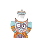 Owl with Family（個別スタンプ：9）