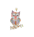 Owl with Family（個別スタンプ：10）