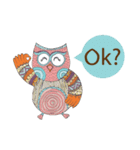 Owl with Family（個別スタンプ：14）