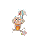 Owl with Family（個別スタンプ：20）