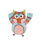 Owl with Family（個別スタンプ：24）