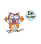 Owl with Family（個別スタンプ：27）