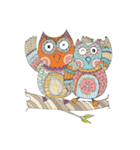 Owl with Family（個別スタンプ：28）