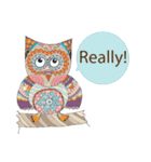 Owl with Family（個別スタンプ：37）