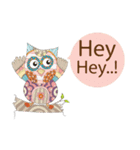 Owl with Family（個別スタンプ：39）