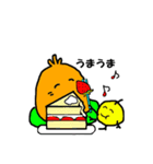 オレンジと黄色の2匹（個別スタンプ：5）