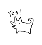 絶妙な白い犬（個別スタンプ：6）