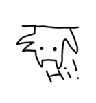 絶妙な白い犬（個別スタンプ：18）