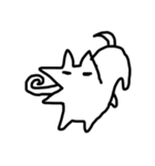 絶妙な白い犬（個別スタンプ：21）