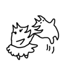 絶妙な白い犬（個別スタンプ：24）