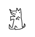 絶妙な白い犬（個別スタンプ：36）