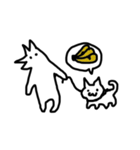 絶妙な白い犬（個別スタンプ：39）